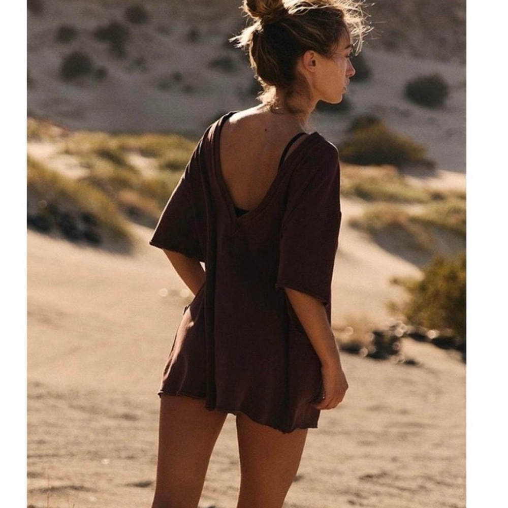 FP Movement - HOT SHOT TEE ROMPER - BROWN